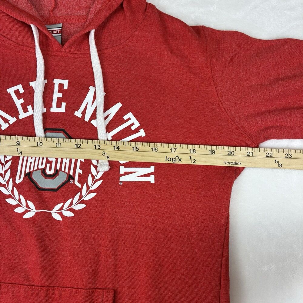 Ohio State “Buckeye Nation” Hoodie Women’s Size Large Red Graphic Sweatshirt - Picture 11 of 12